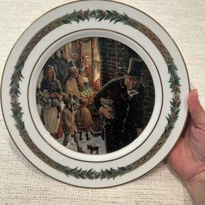 Department 56 Christmas Plate #1